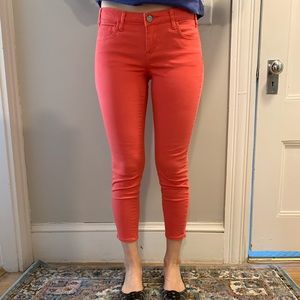 Coral red pants